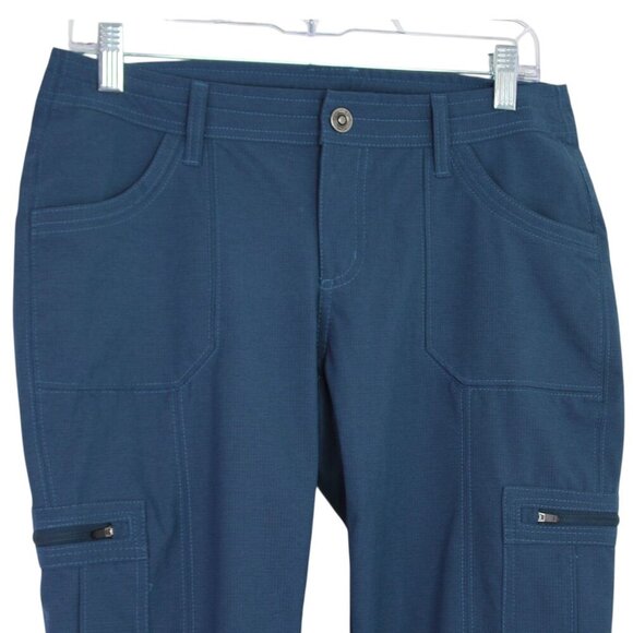 Women’s Kuhl Horizn Skinny Pants Cargo REFLEX SOFTSHELL Blue Side Pockets Sz 6 - Picture 6 of 9